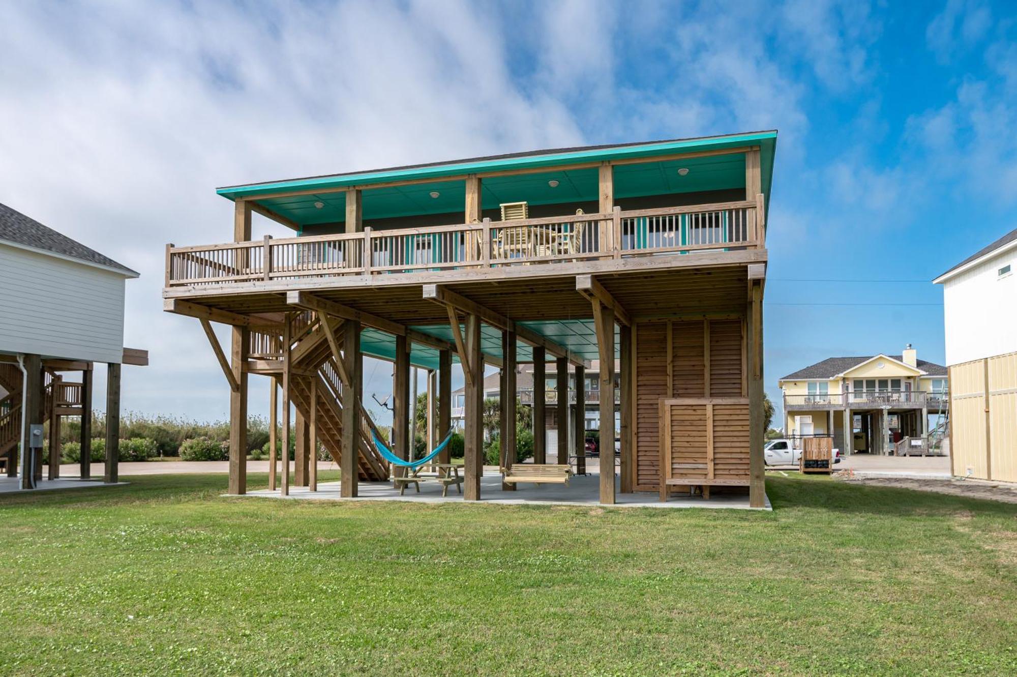 Stylish 4Br Crystal Beach Retreat Walk To Beach Bolivar Peninsula Εξωτερικό φωτογραφία
