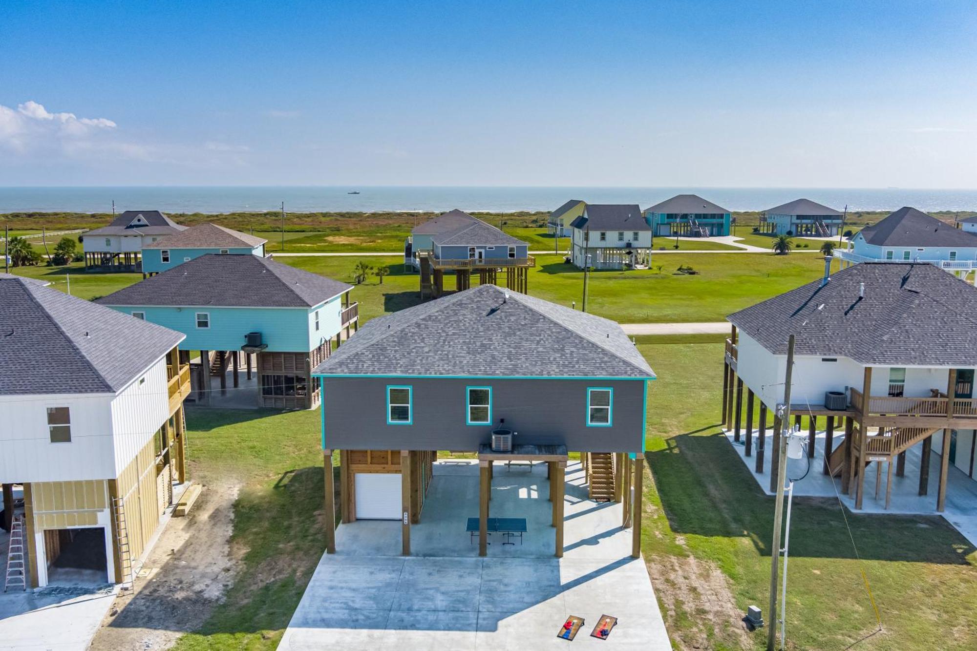 Stylish 4Br Crystal Beach Retreat Walk To Beach Bolivar Peninsula Εξωτερικό φωτογραφία