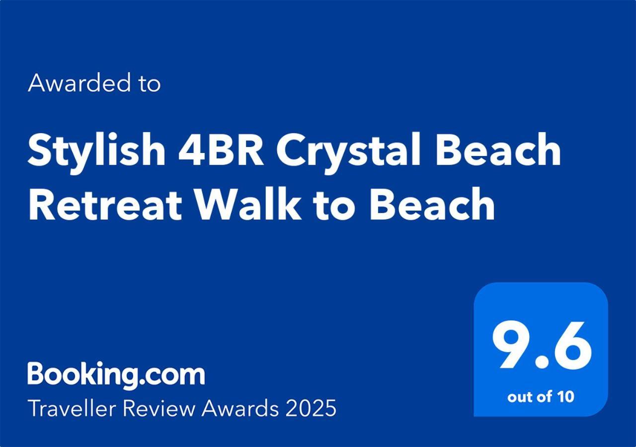 Stylish 4Br Crystal Beach Retreat Walk To Beach Bolivar Peninsula Εξωτερικό φωτογραφία